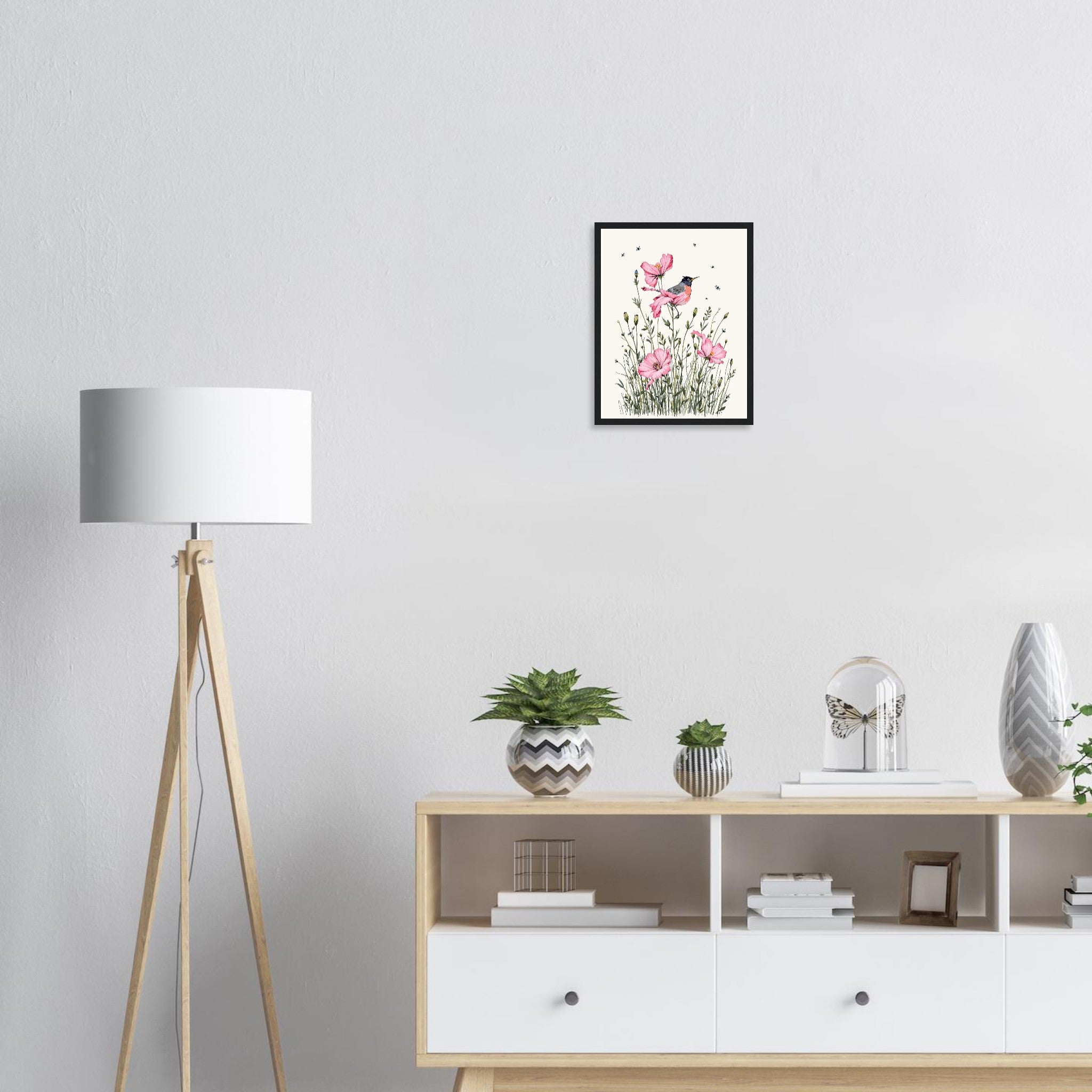 Ragged Robin Wet Meadow Damselflies Framed Print — Framed Art Print | Wild Thread Co