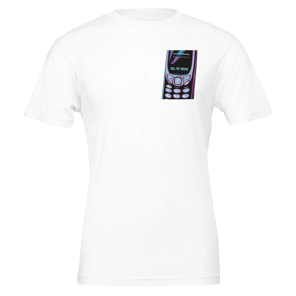 Y2k Flip Phone Nostalgia T-Shirt — detail view | Wild Thread Co