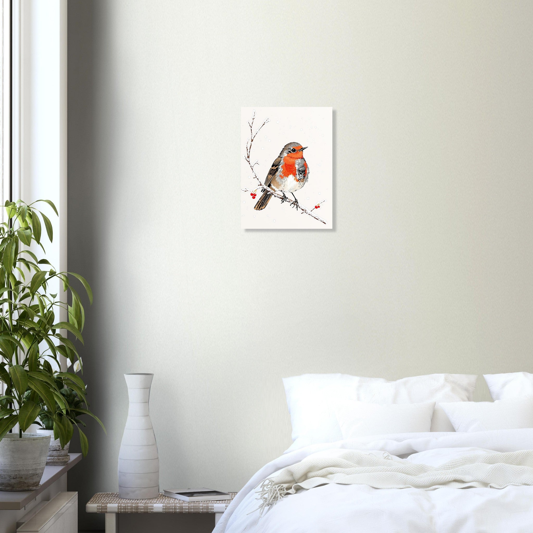 robin redbreast Art Print Art Print — detail view | Wild Thread Co