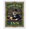 Pub Sign Good Boy Inn Framed Art Print — detail view | Wild Thread Co