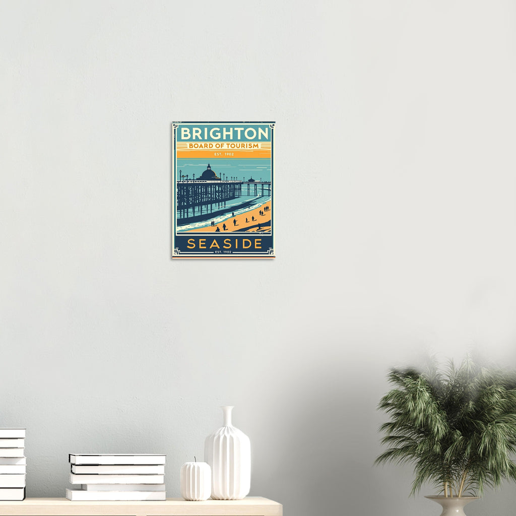Brighton Vintage Travel Poster — Art Print | Wild Thread Co