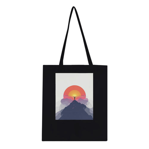 Alpenglow Sunrise Mountain First Light Tote Bag Cotton Shopper UK — Tote Bag | Wild Thread Co