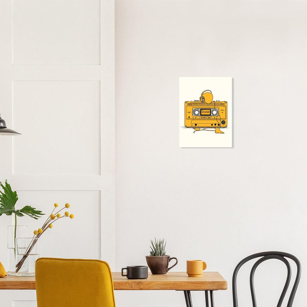 Walkman Introvert Art Print Art Print — detail view | Wild Thread Co