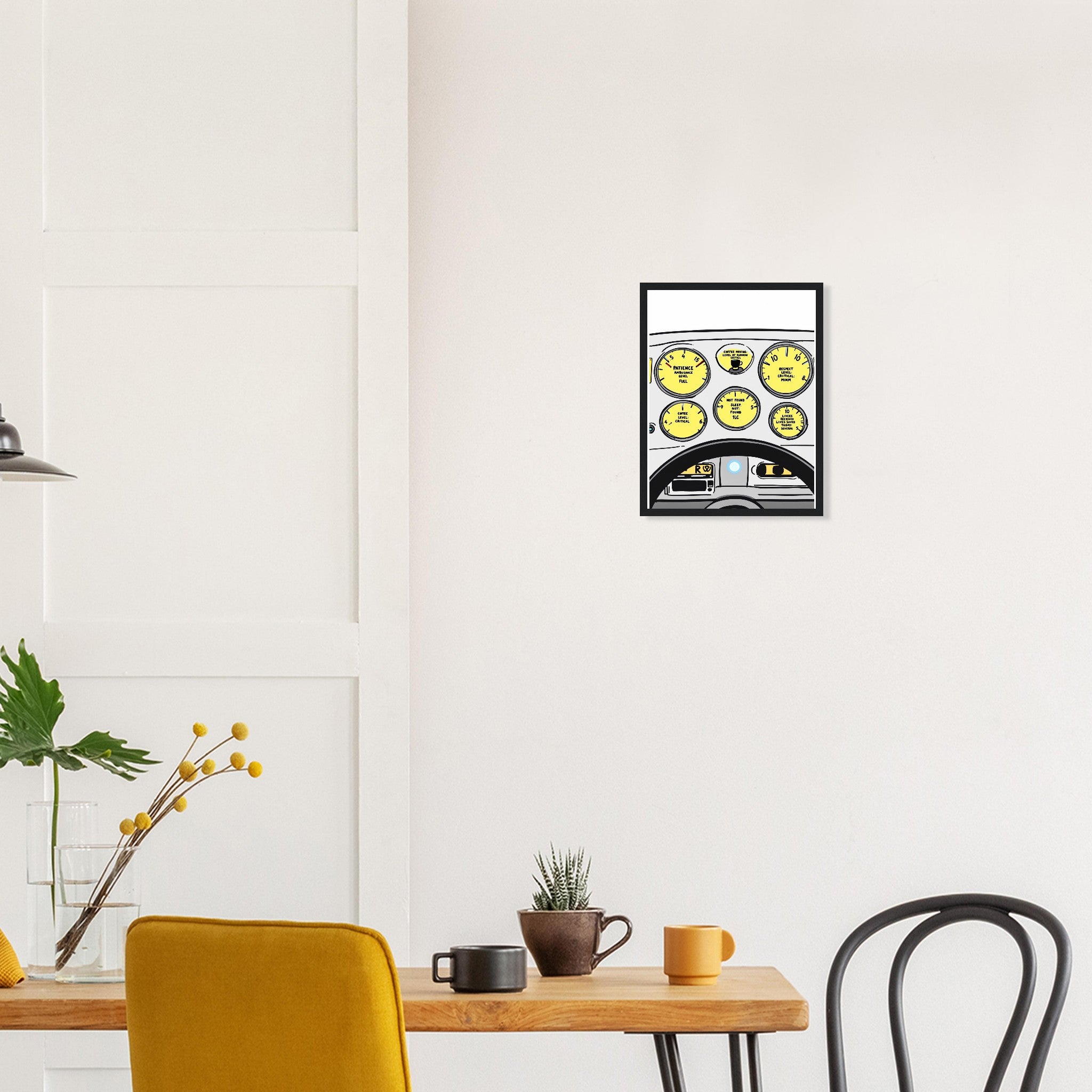 Paramedic Framed Art Print — detail view | Wild Thread Co