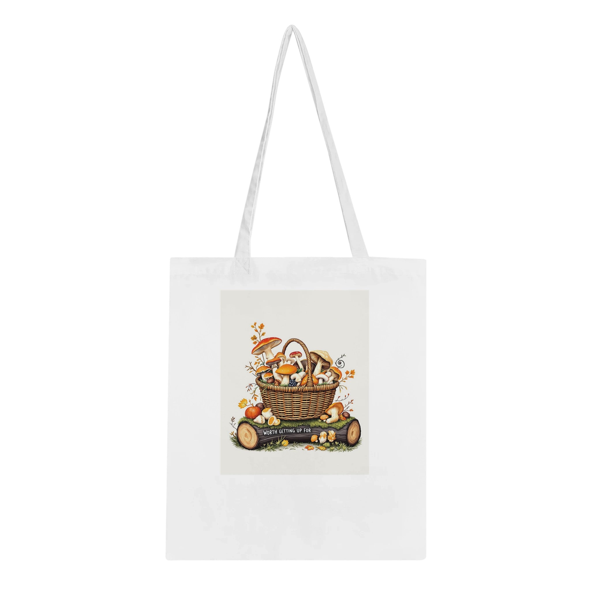 Foraged Mushroom Basket Tote Bag Cotton Shopper UK — Tote Bag | Wild Thread Co