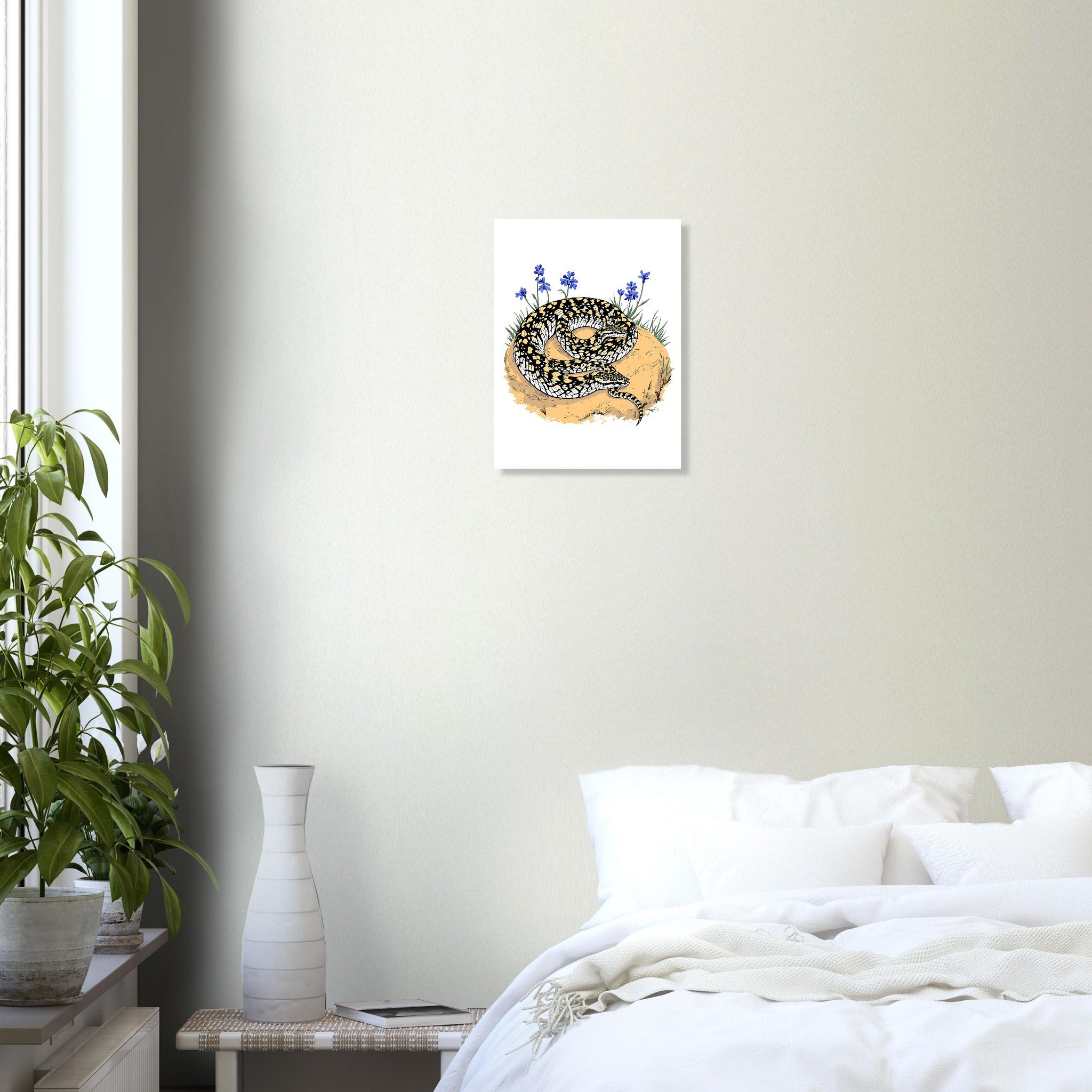 Adder Snake British Reptile Art Art Print Poster Wall Art UK — Art Print | Wild Thread Co
