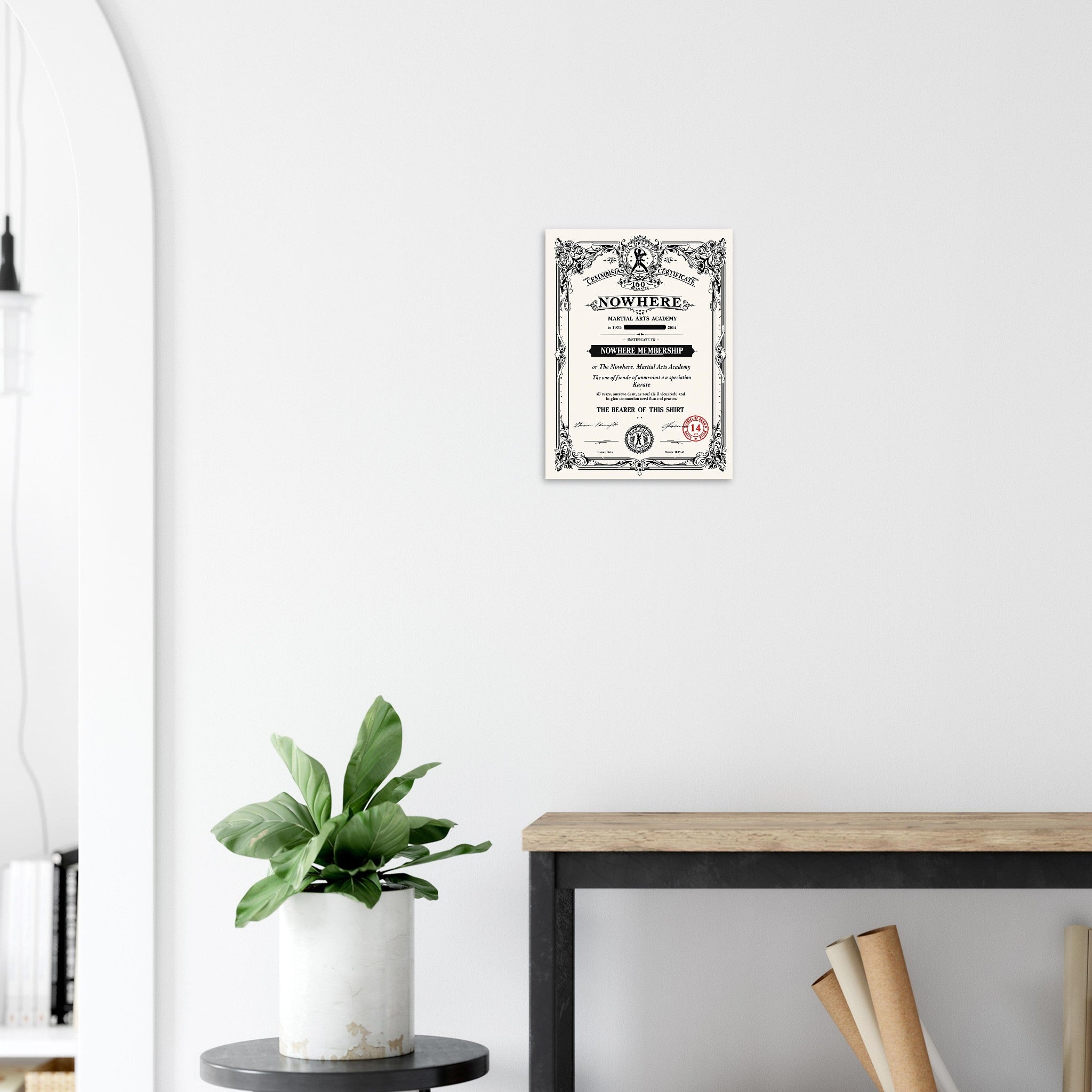 Retro Martial Arts Dojo Art Print Art Print — detail view | Wild Thread Co