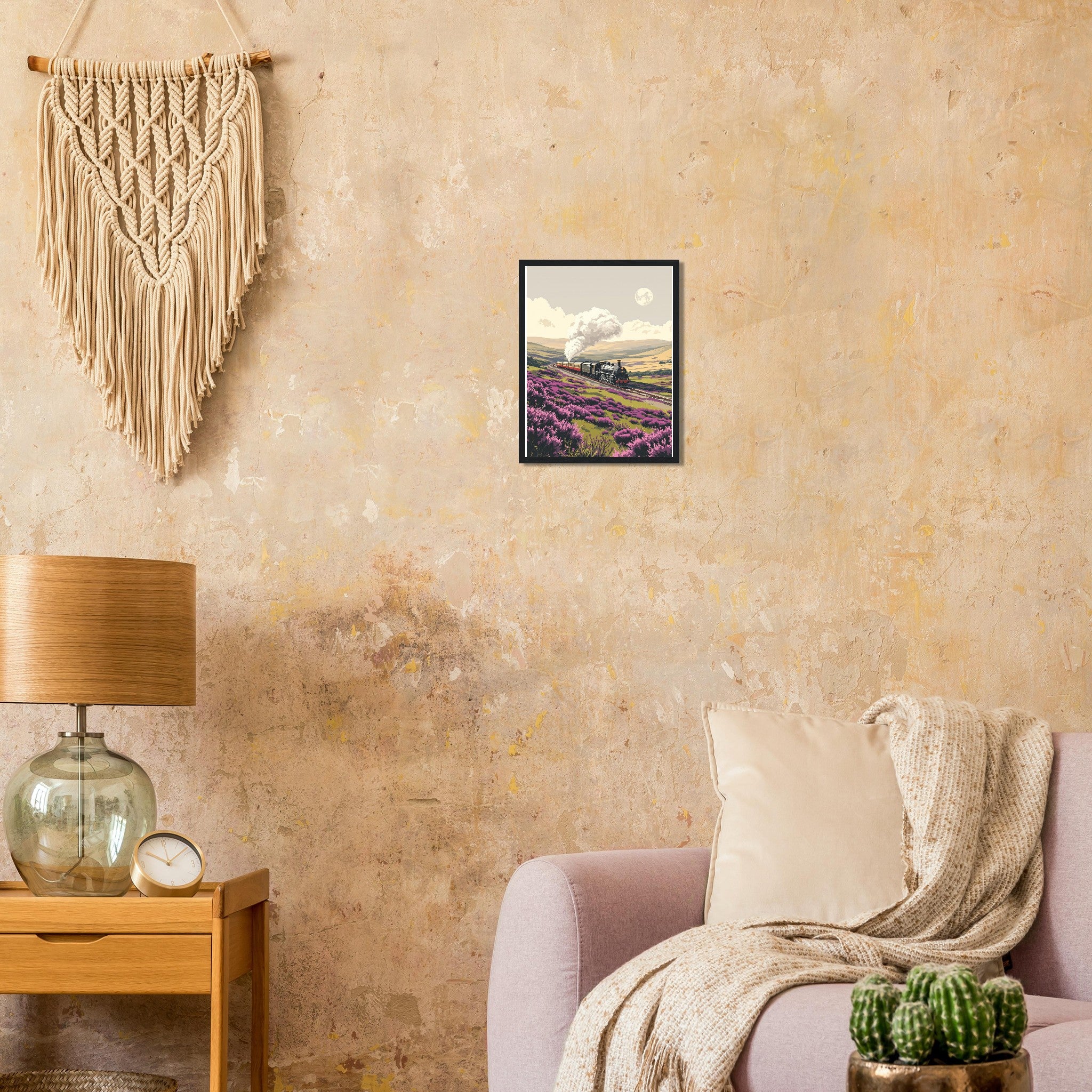 North Yorkshire Moors Steam Railway Framed Art Print — detail view | Wild Thread Co