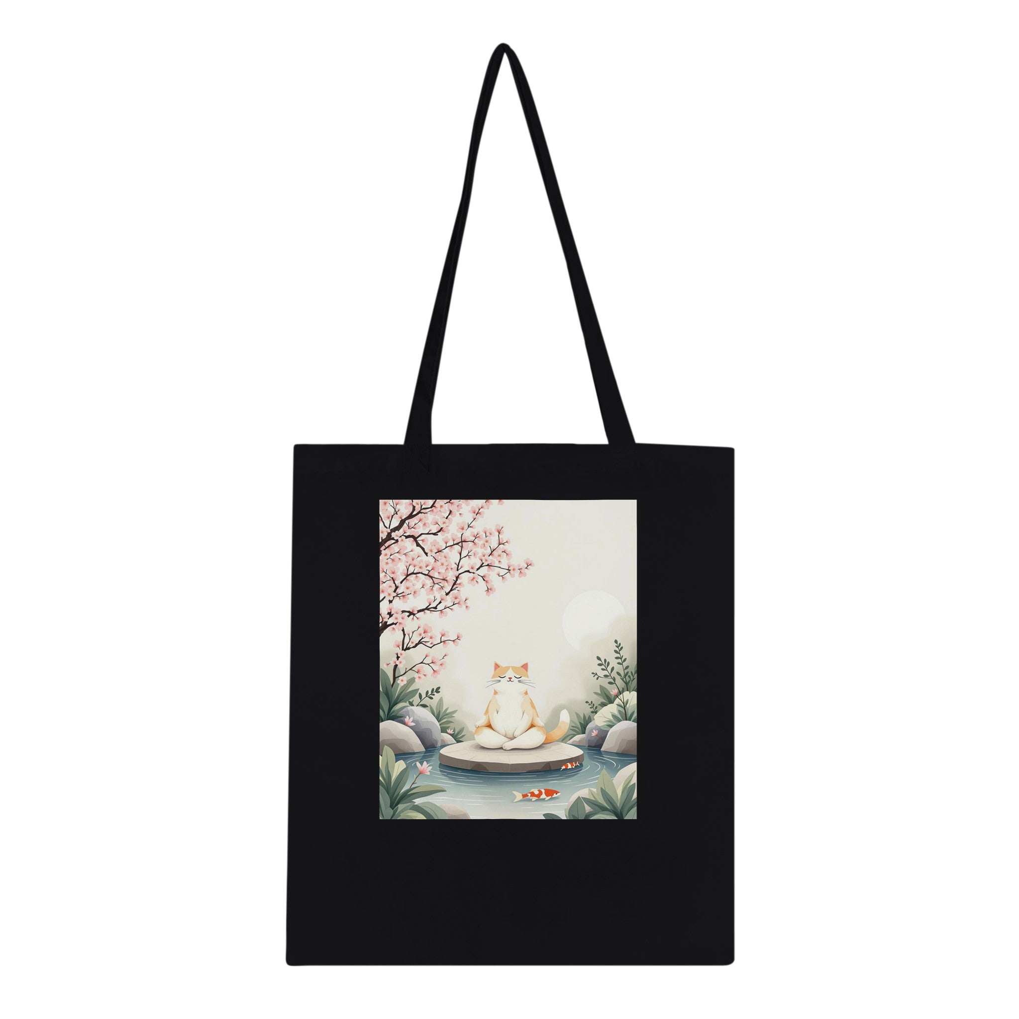 Cat Zen Garden Tote Bag Cotton Shopper UK — Tote Bag | Wild Thread Co