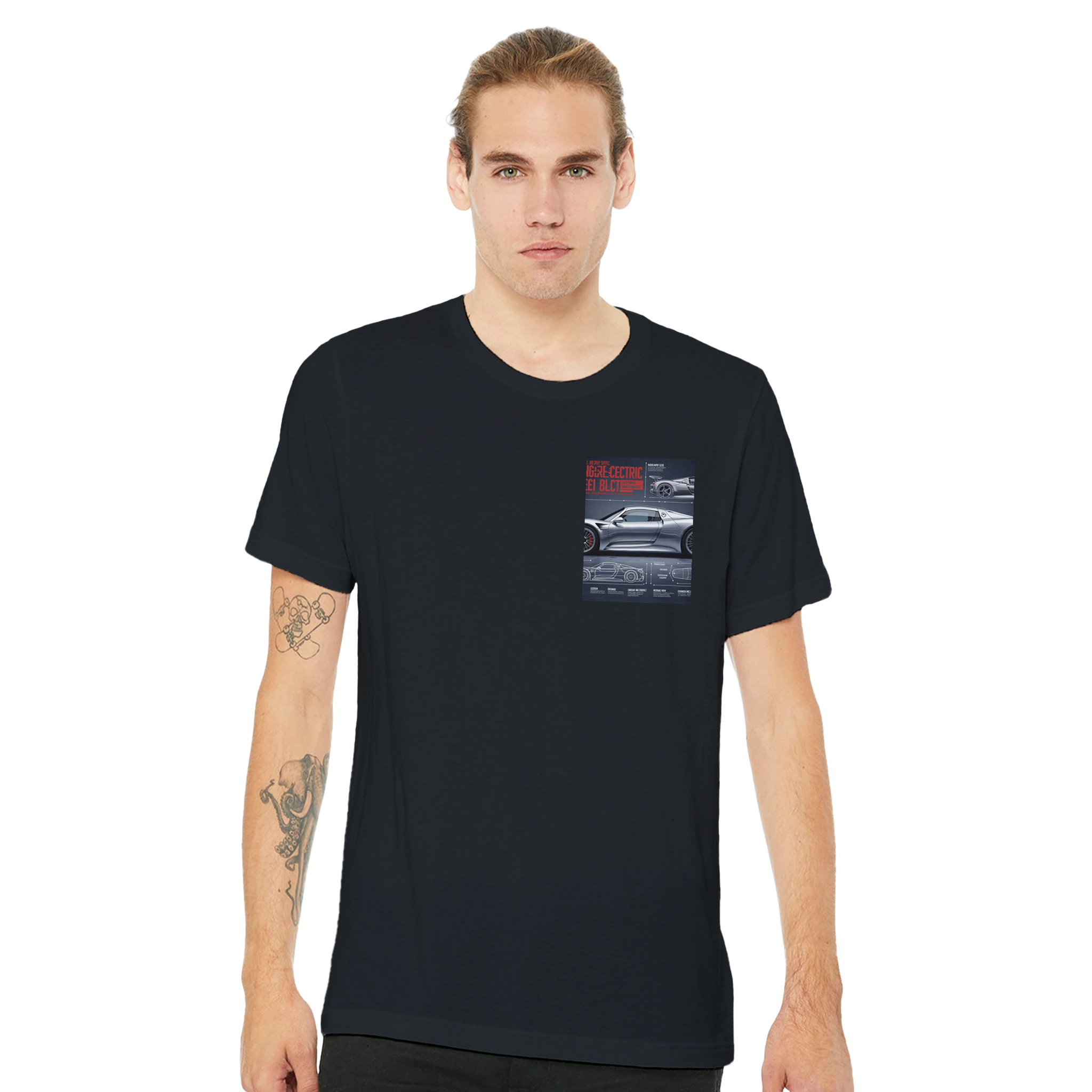 Porsche 918 Spyder Hybrid Nurburgring Record T-Shirt — detail view | Wild Thread Co