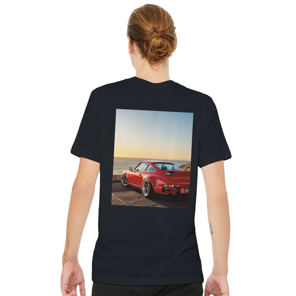 Porsche 911 Classic UK Gift T-Shirt — detail view | Wild Thread Co