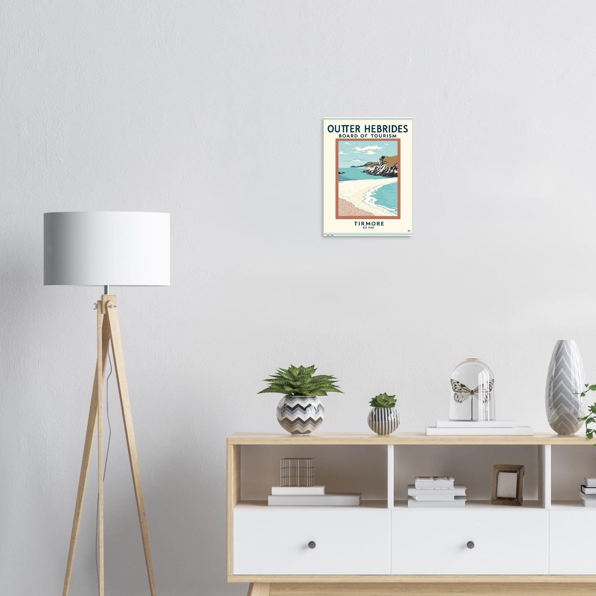 Outer Hebrides Vintage Travel Poster — Art Print | Wild Thread Co