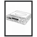 Y2k Minidisc Music Obsessive Framed Print Wall Art Ready to Hang UK — Framed Art Print | Wild Thread Co UK