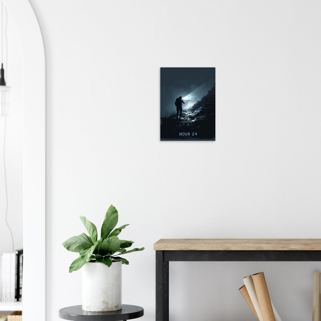 Ultramarathon Runner 3am Headtorch A1 Art Print Art Print — detail view | Wild Thread Co
