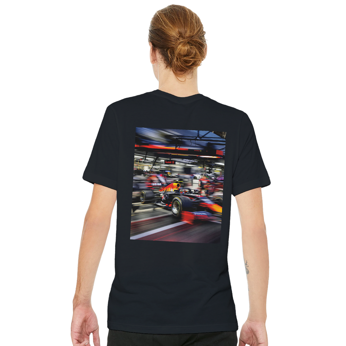 F1 Pit Stop | T-Shirt | Garage Workshop Wall Art - Wild Thread Co