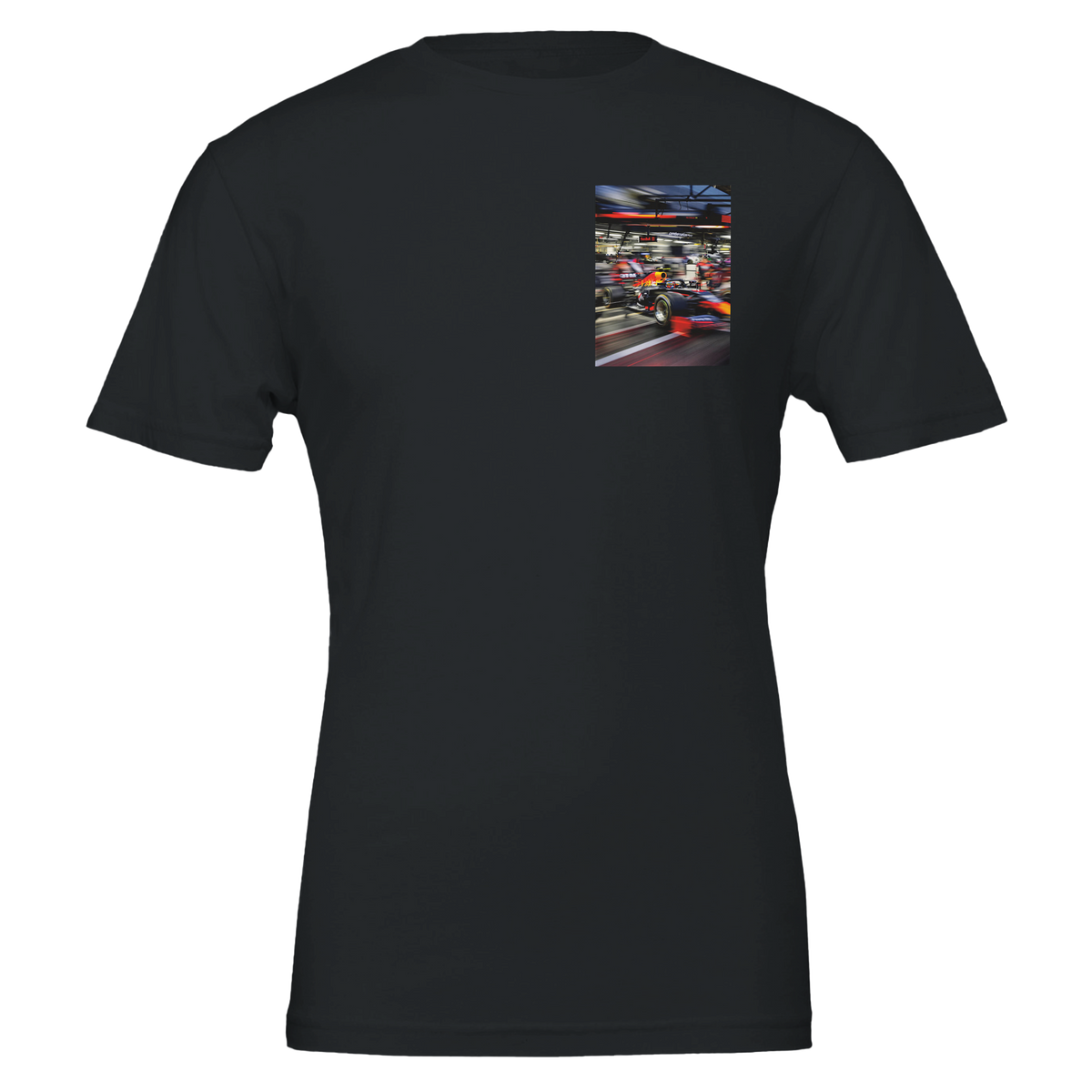 F1 Pit Stop | T-Shirt | Garage Workshop Wall Art - Wild Thread Co