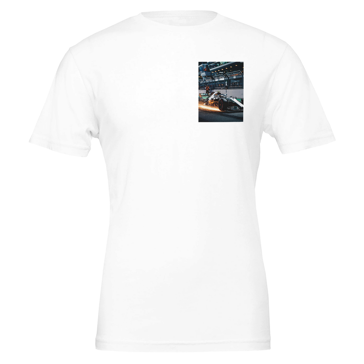 F1 Sparks Night | T-Shirt | Garage Workshop Wall Art - Wild Thread Co