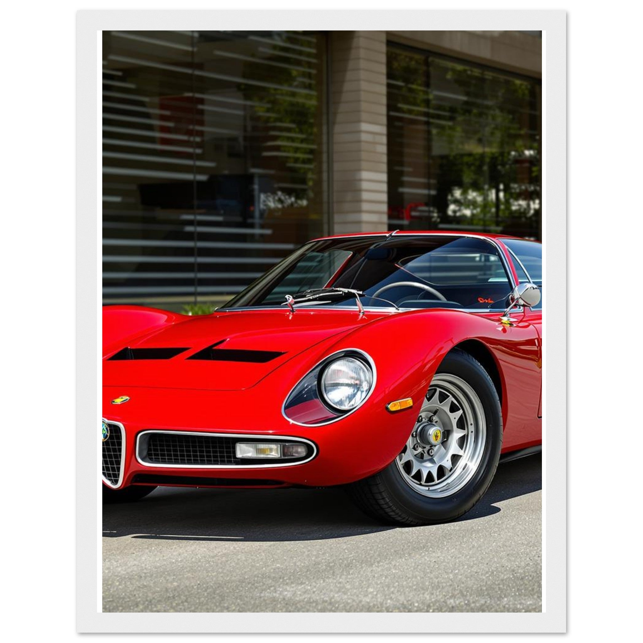 Alfa Romeo Tipo 33 Framed Art Print — detail view | Wild Thread Co