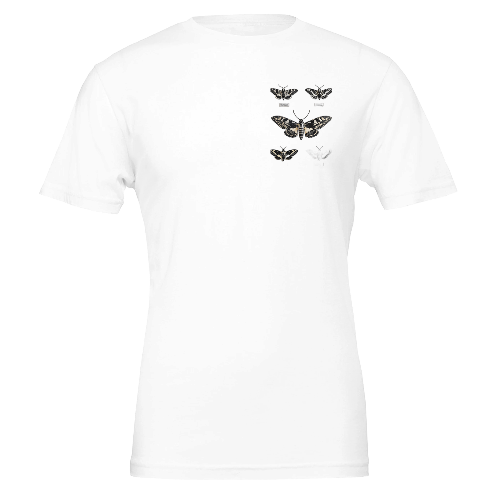 Dark Academia Moth Collector T-Shirt — detail view | Wild Thread Co