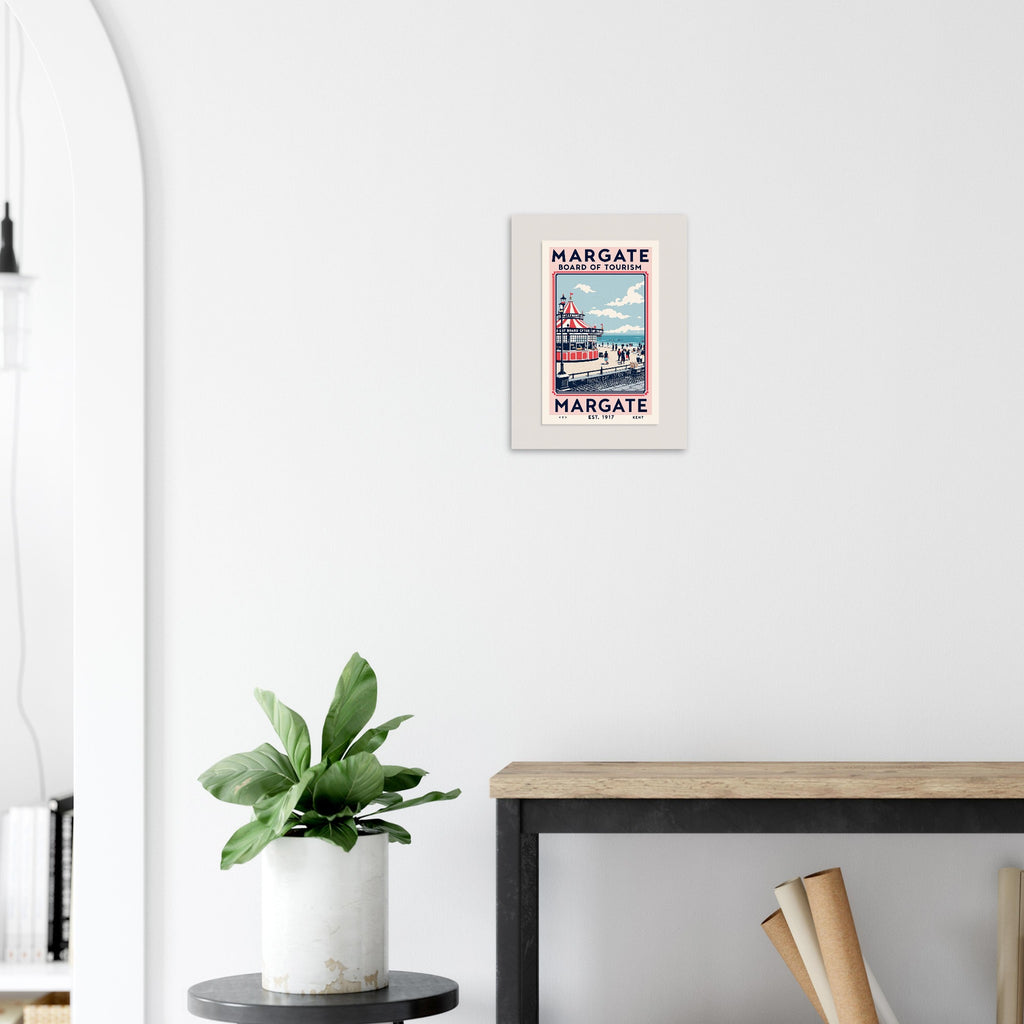 Margate Vintage Travel Poster Art Print — detail view | Wild Thread Co