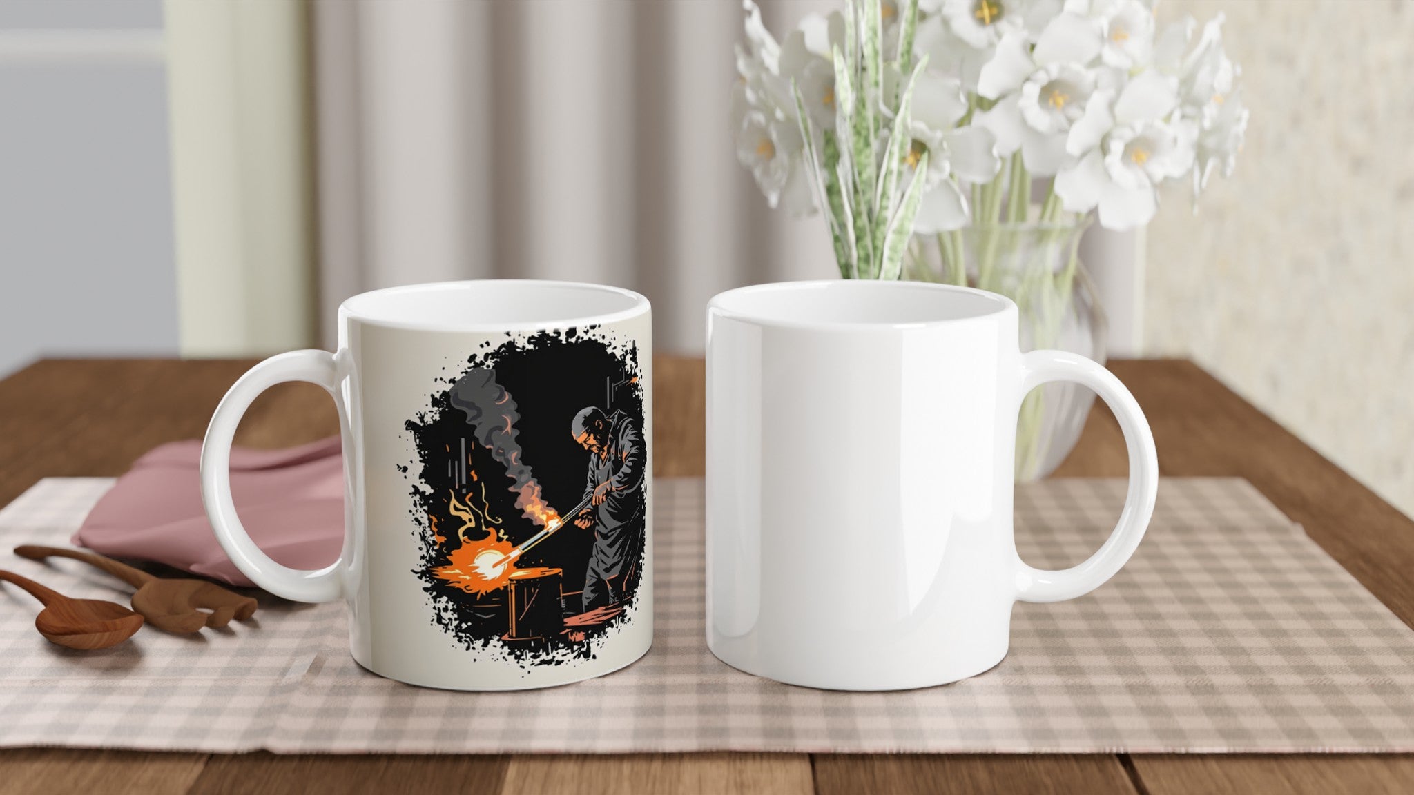 Glass Blower Craft Workshop Mug Coffee Tea Ceramic 11oz — Mug | Wild Thread Co