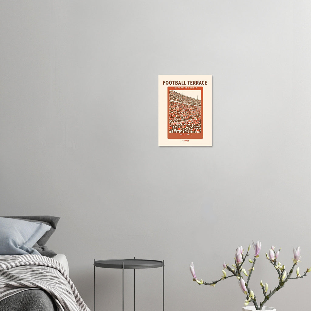 Football Terrace Vintage Travel Poster — Art Print | Wild Thread Co