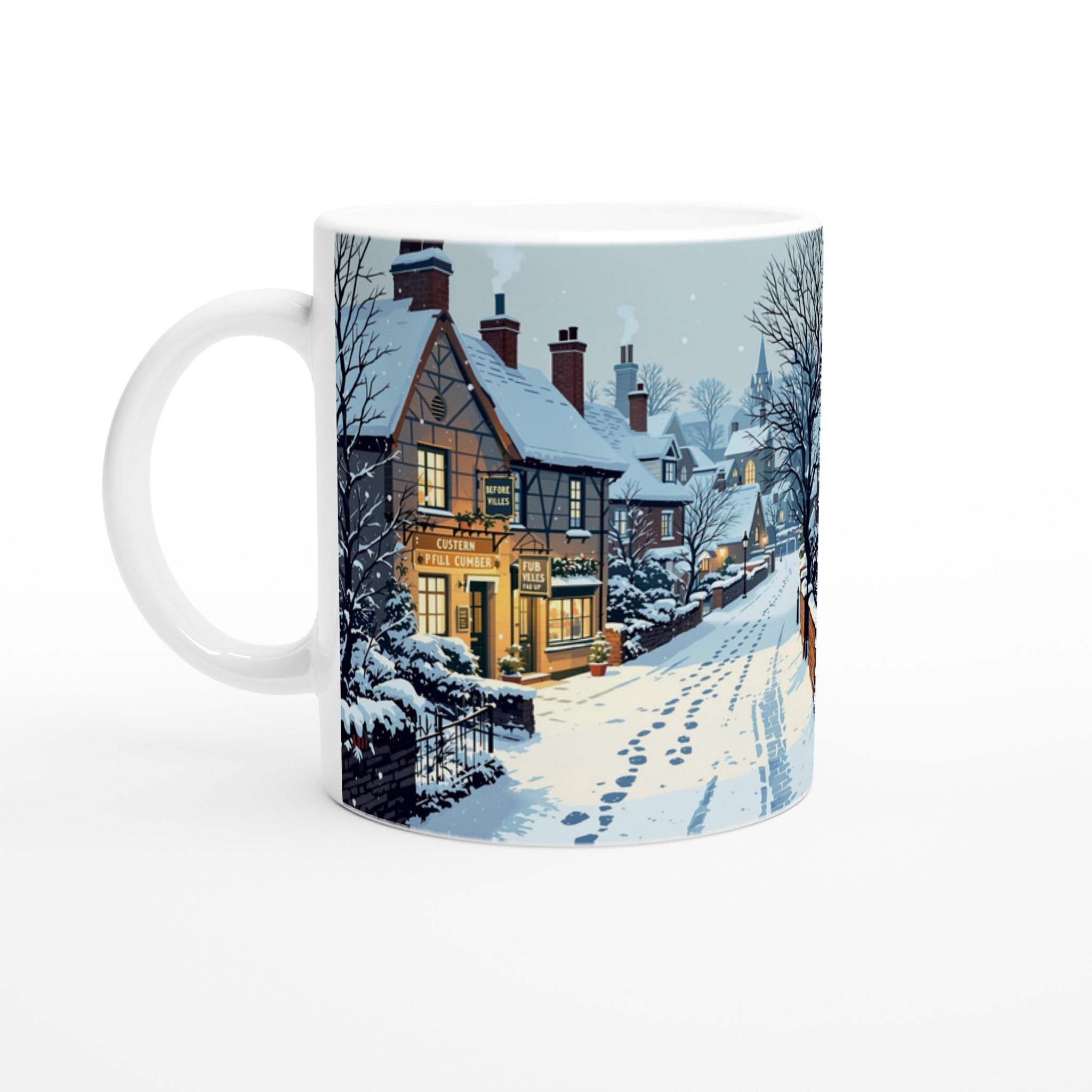 Cat Christmas Mug Coffee Tea Ceramic 11oz — Mug | Wild Thread Co