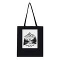 Gorpcore Trail Running Tote Bag Cotton Shopper UK Tote Bag — detail view | Wild Thread Co