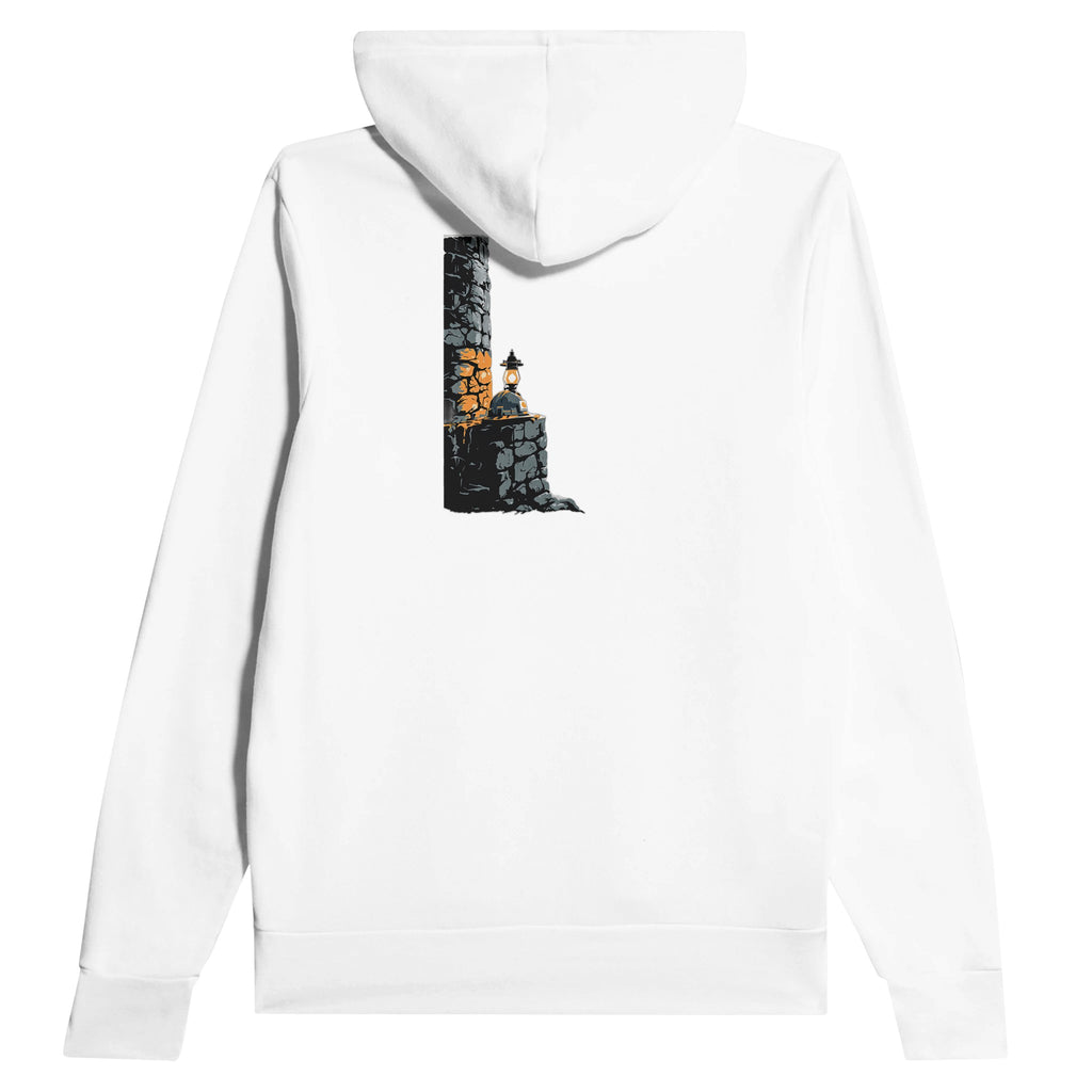 Coalfield Mining Heritage Lamp Helmet Hoodie — detail view | Wild Thread Co