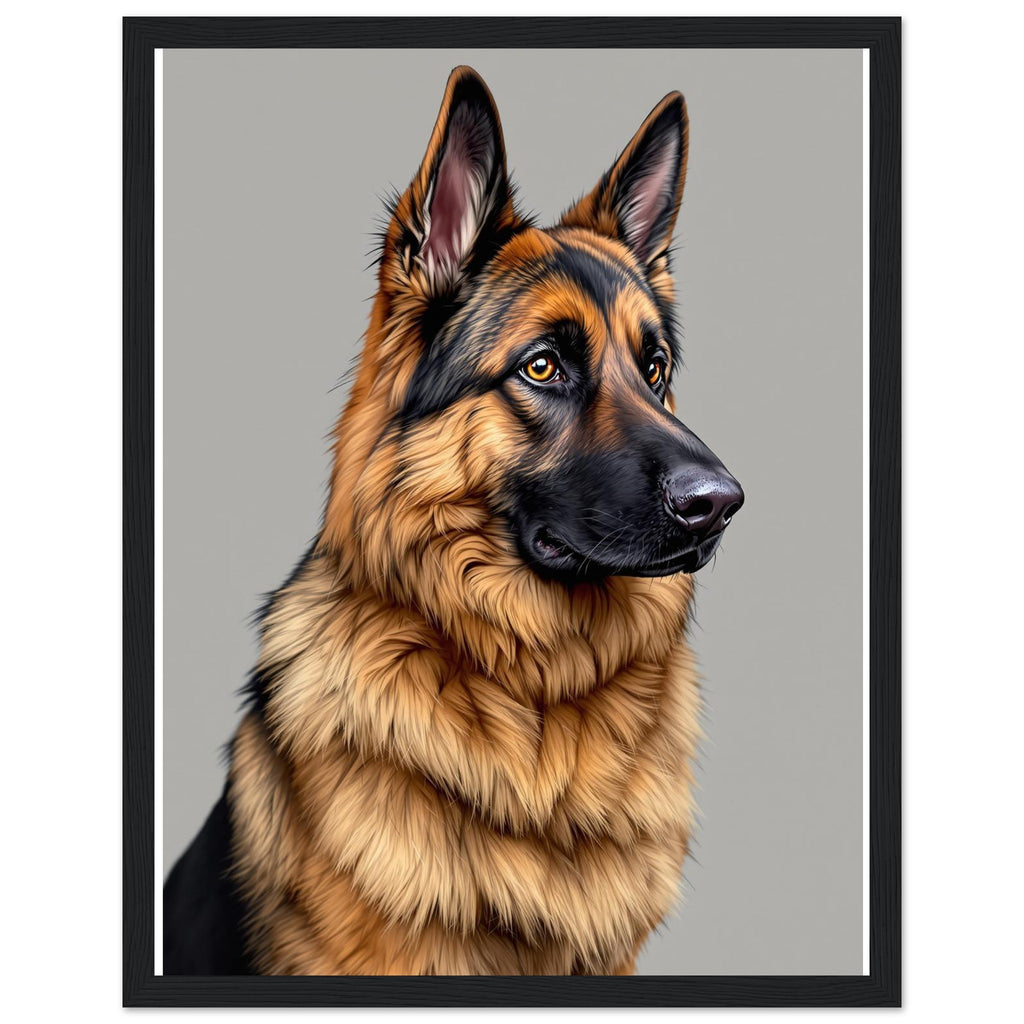 German Shepherd Noble Framed Print — Framed Art Print | Wild Thread Co