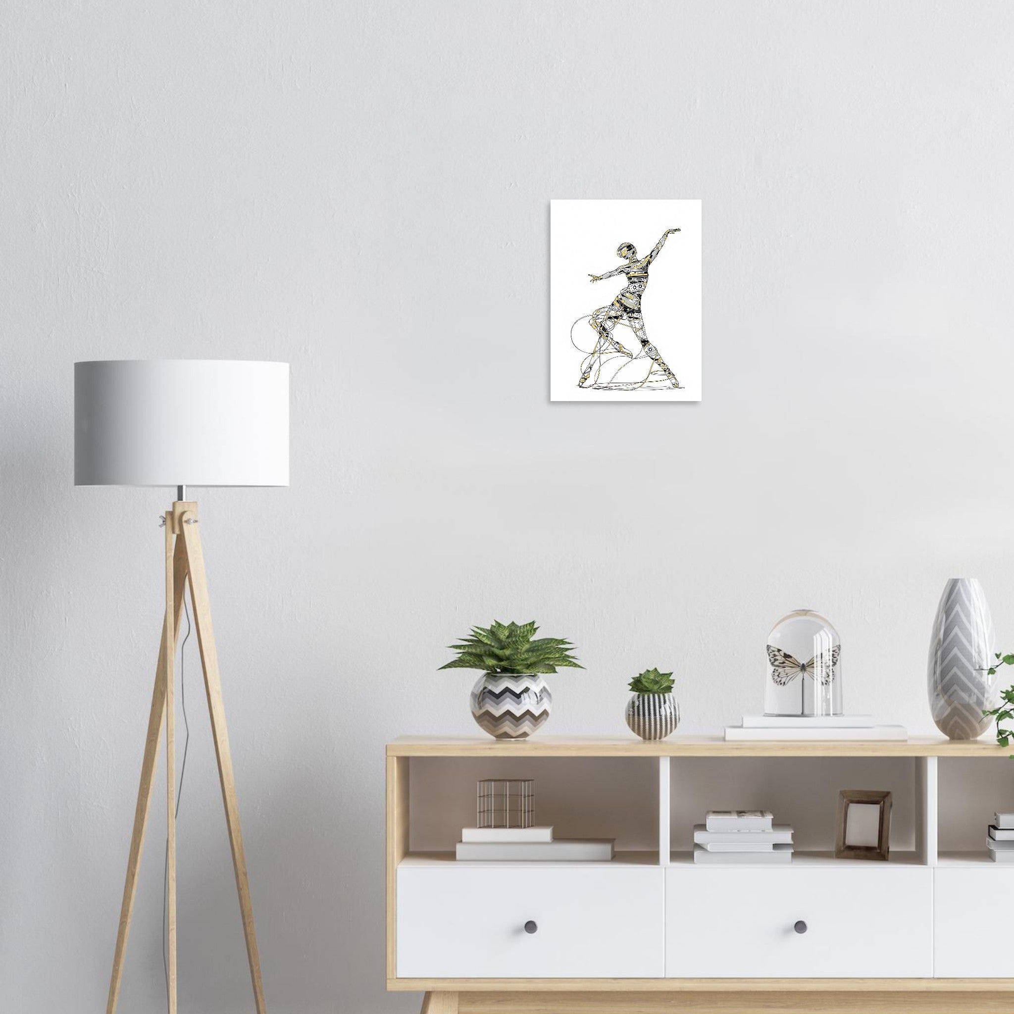 Cassette Tape Dancer Retro Music A1 Art Print — Art Print | Wild Thread Co UK