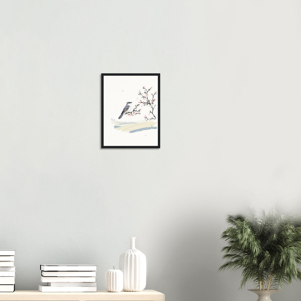 Cuckoo Spring Hawthorn Blossom Framed Print — Framed Art Print | Wild Thread Co