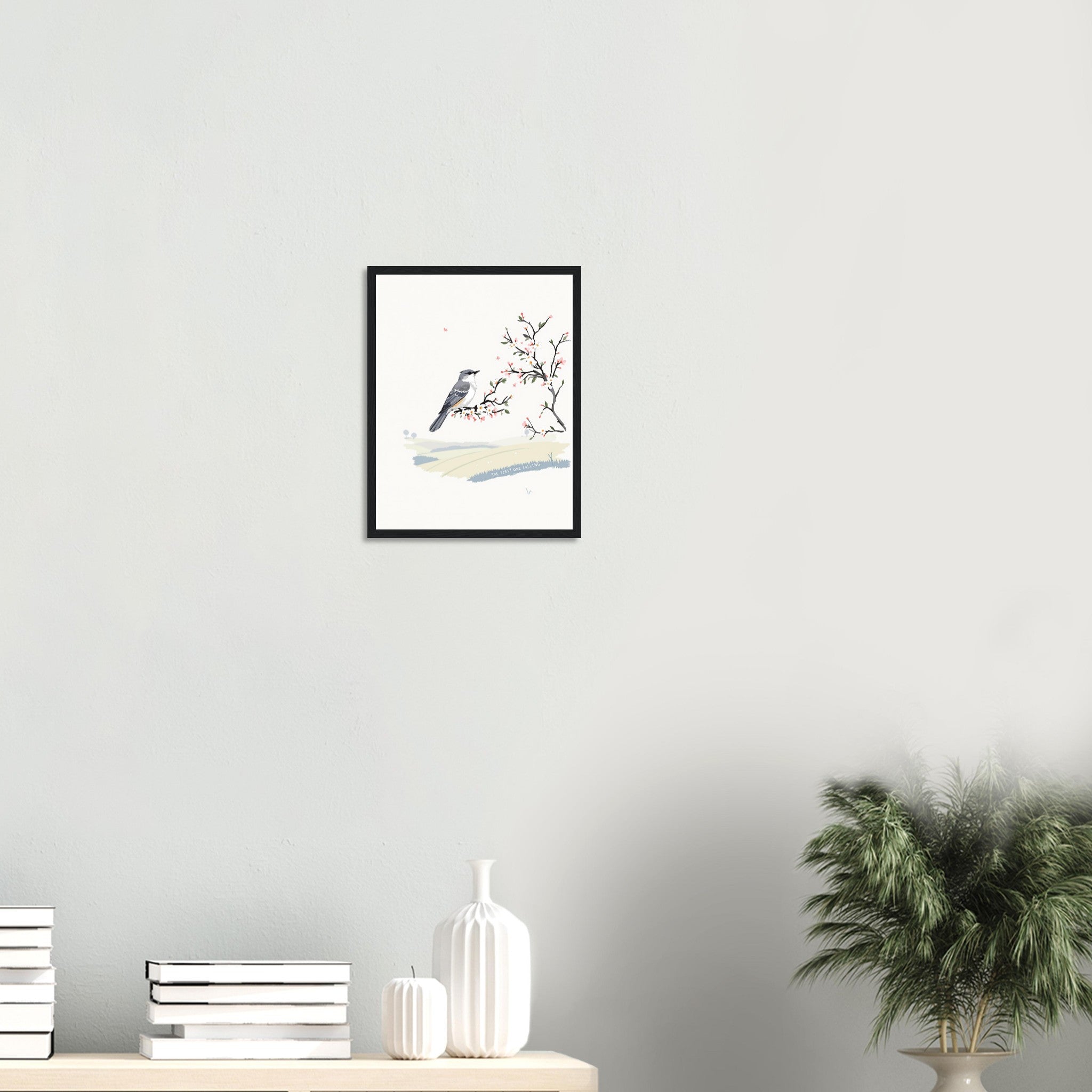 Cuckoo Spring Hawthorn Blossom Framed Print — Framed Art Print | Wild Thread Co