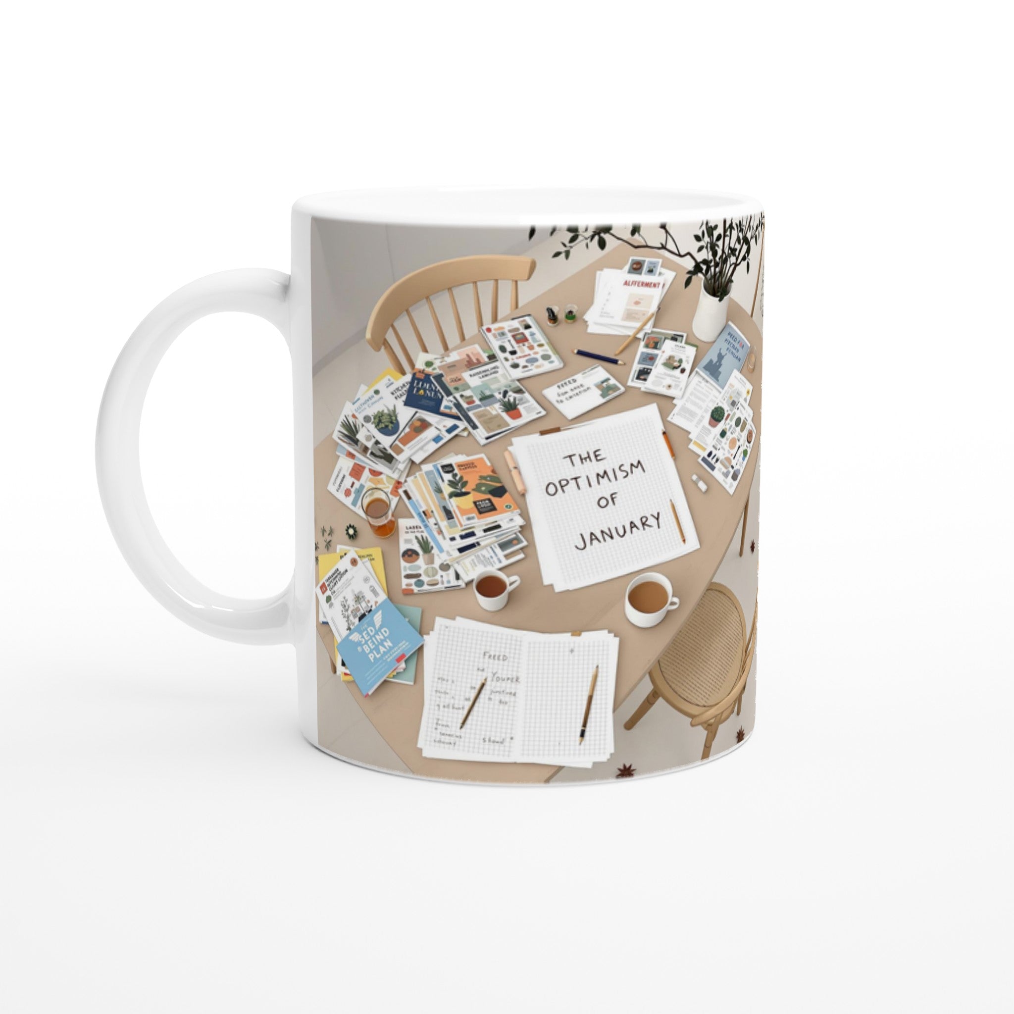 Allotment Winter Seed Catalogue Planning Mug Coffee Tea Ceramic 11oz UK Gift — Mug | Wild Thread Co UK