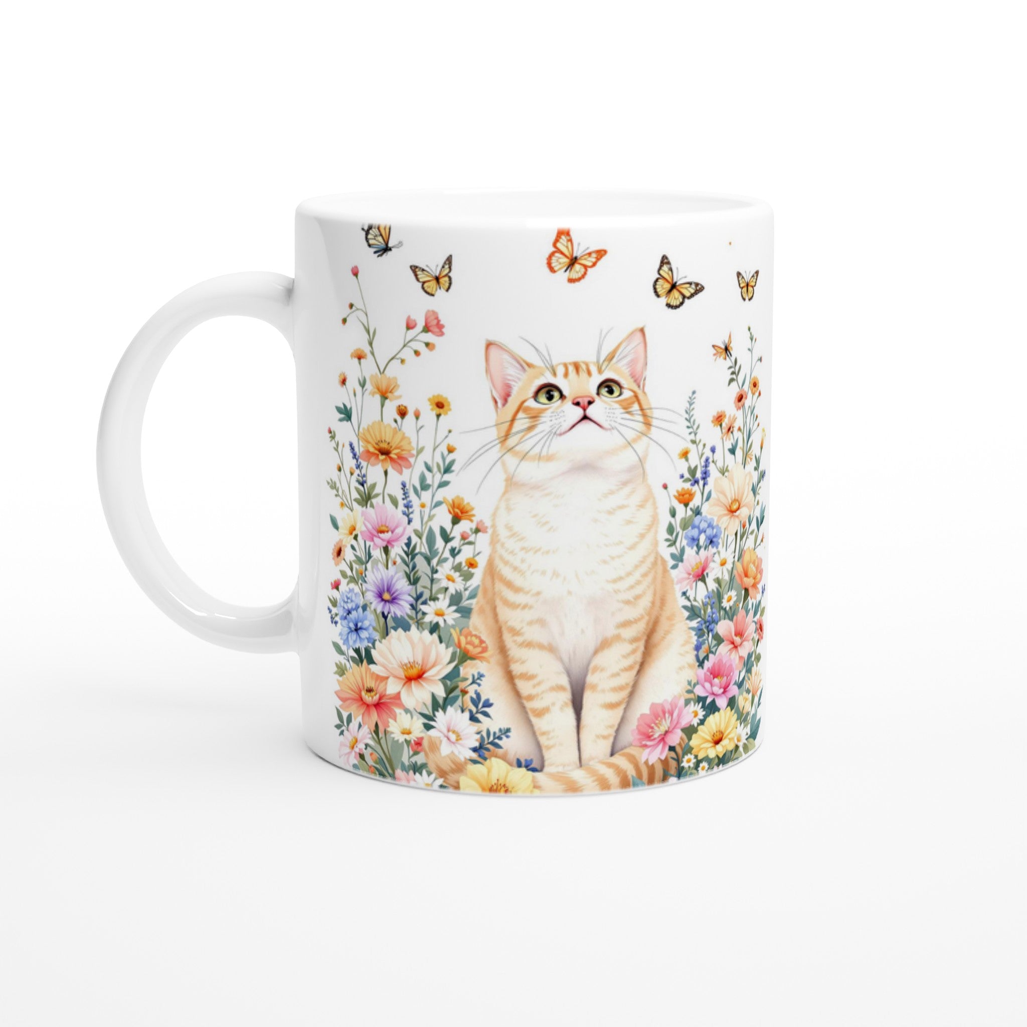 Cat In Flowers — Mug | Wild Thread Co UK