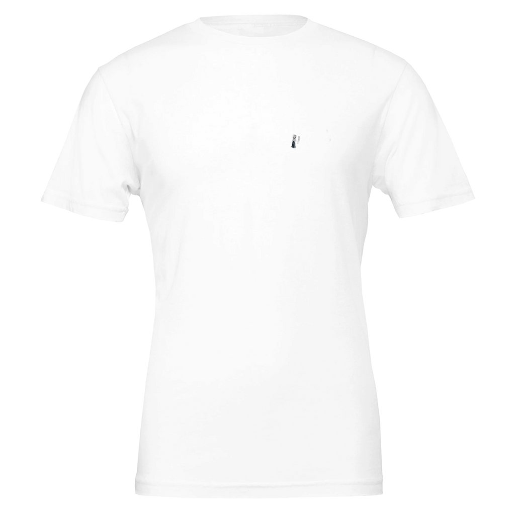 Silver Birch Winter Light Woodland T-Shirt — detail view | Wild Thread Co
