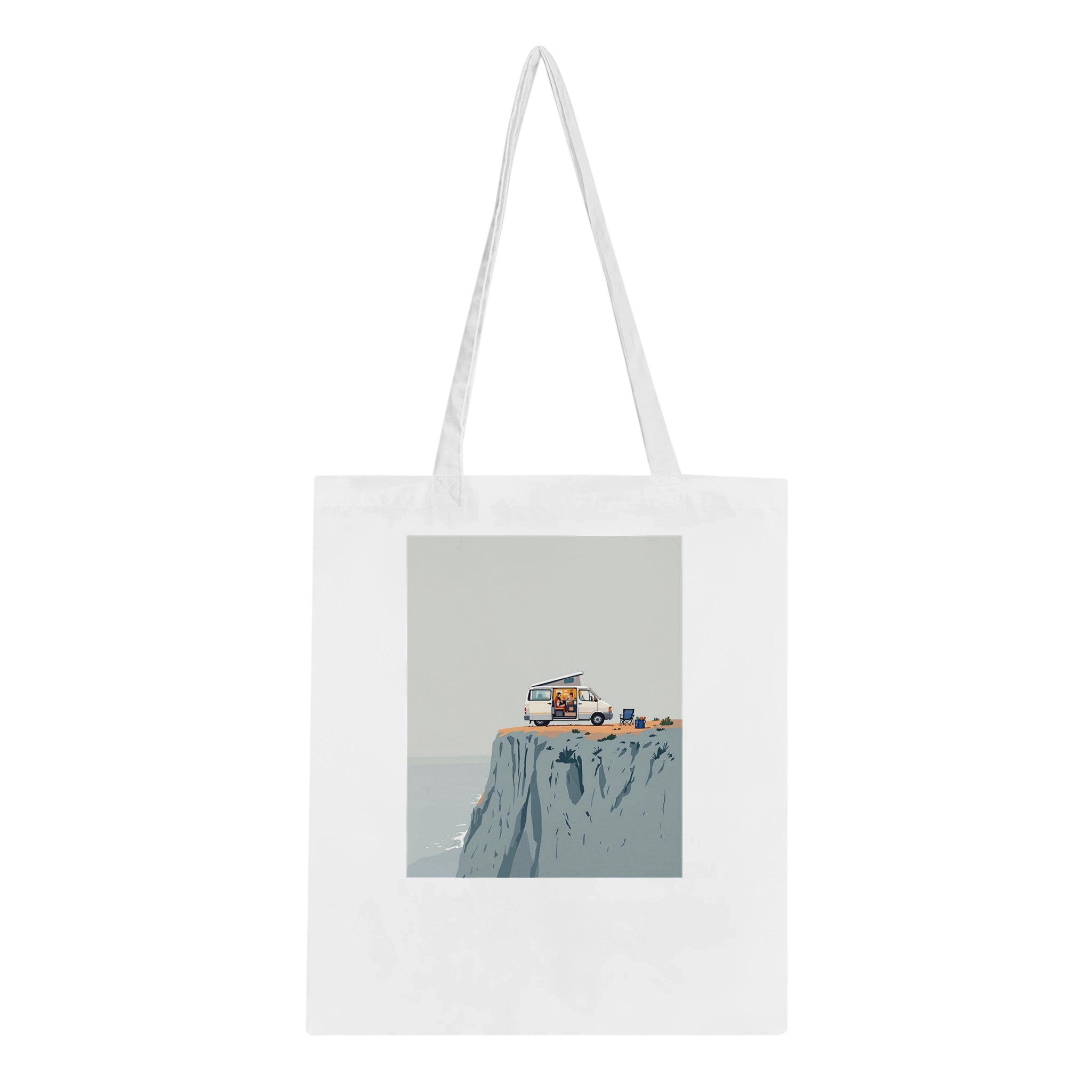 Van Life Clifftop Sea Tote Bag Cotton Shopper UK — Tote Bag | Wild Thread Co UK