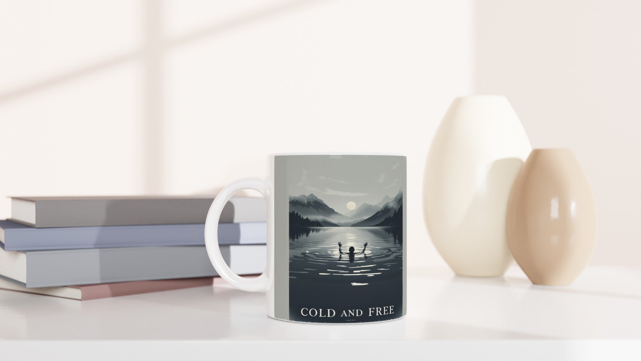 Wild Swimming Loch Mug — detail view | Wild Thread Co