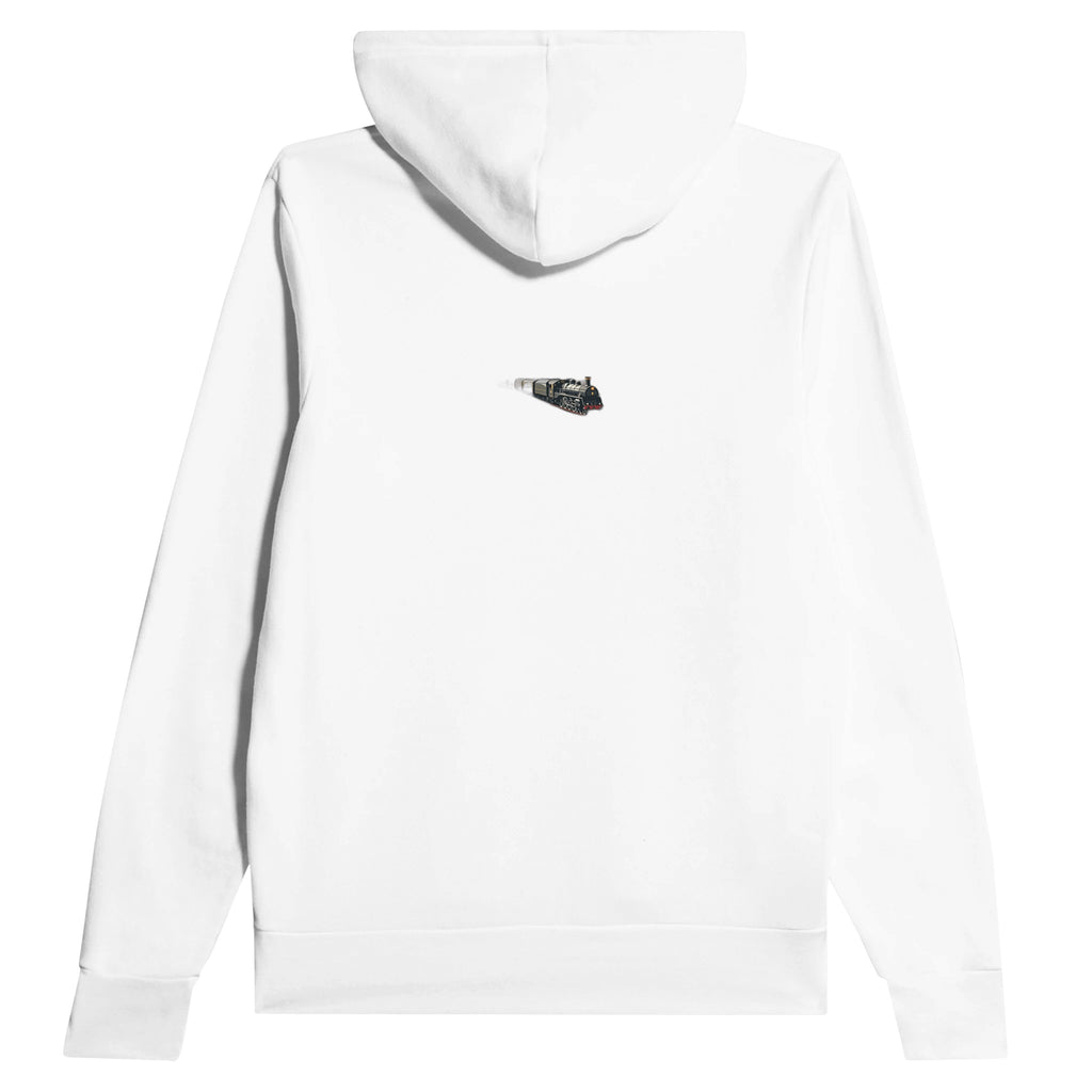 North Yorkshire Moors Steam Railway Hoodie — detail view | Wild Thread Co