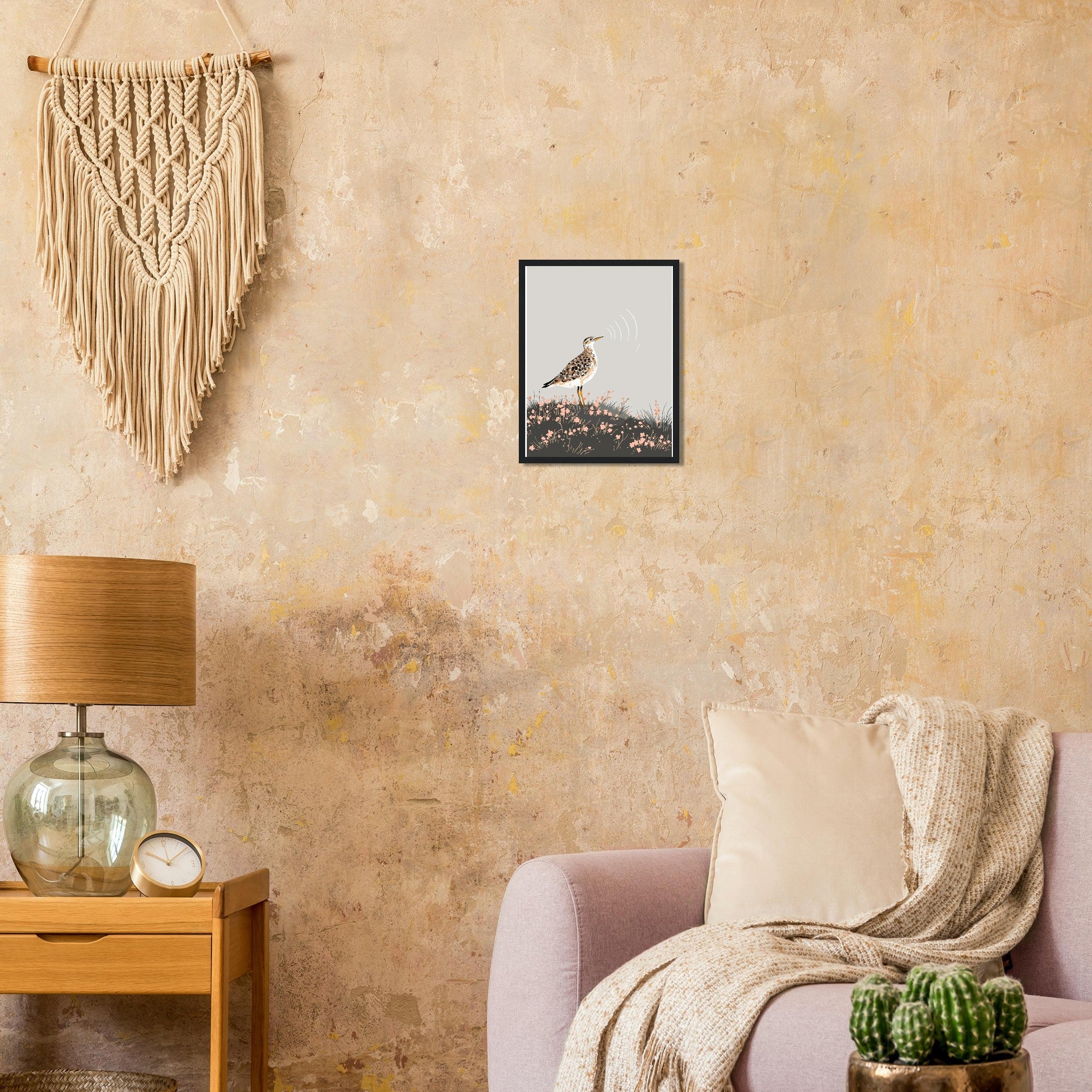 Curlew Calling Moorland Framed Print — Framed Art Print | Wild Thread Co