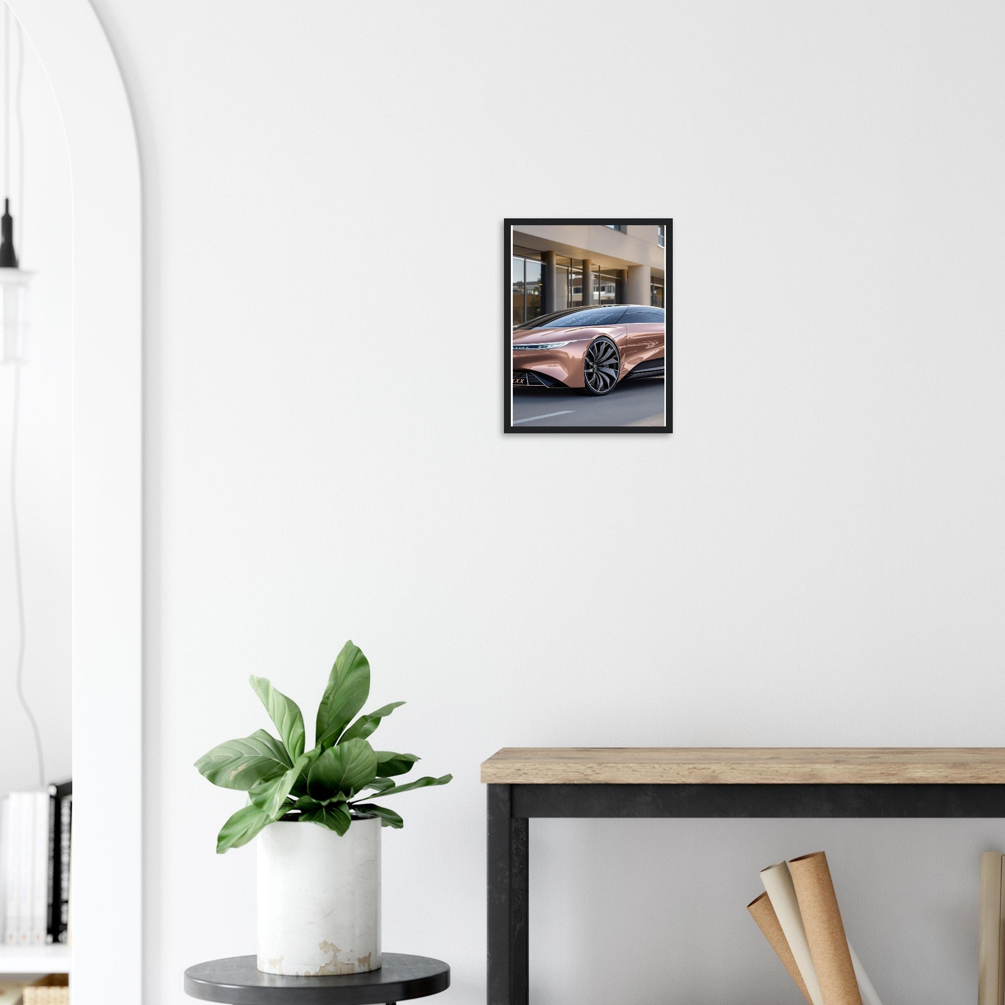 Mercedes Vision Eqxx Framed Art Print — detail view | Wild Thread Co
