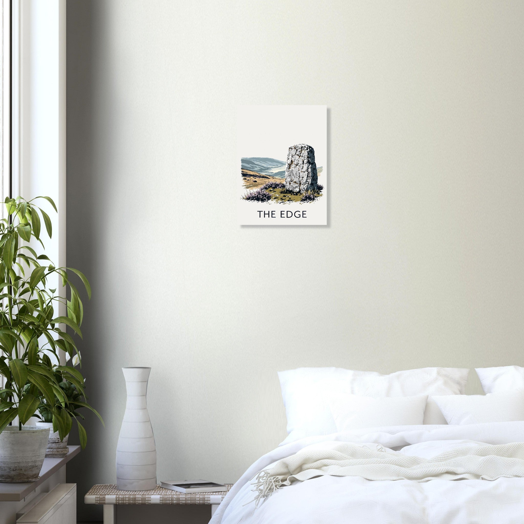 Peak District Gritstone Millstone Art Print Art Print — detail view | Wild Thread Co
