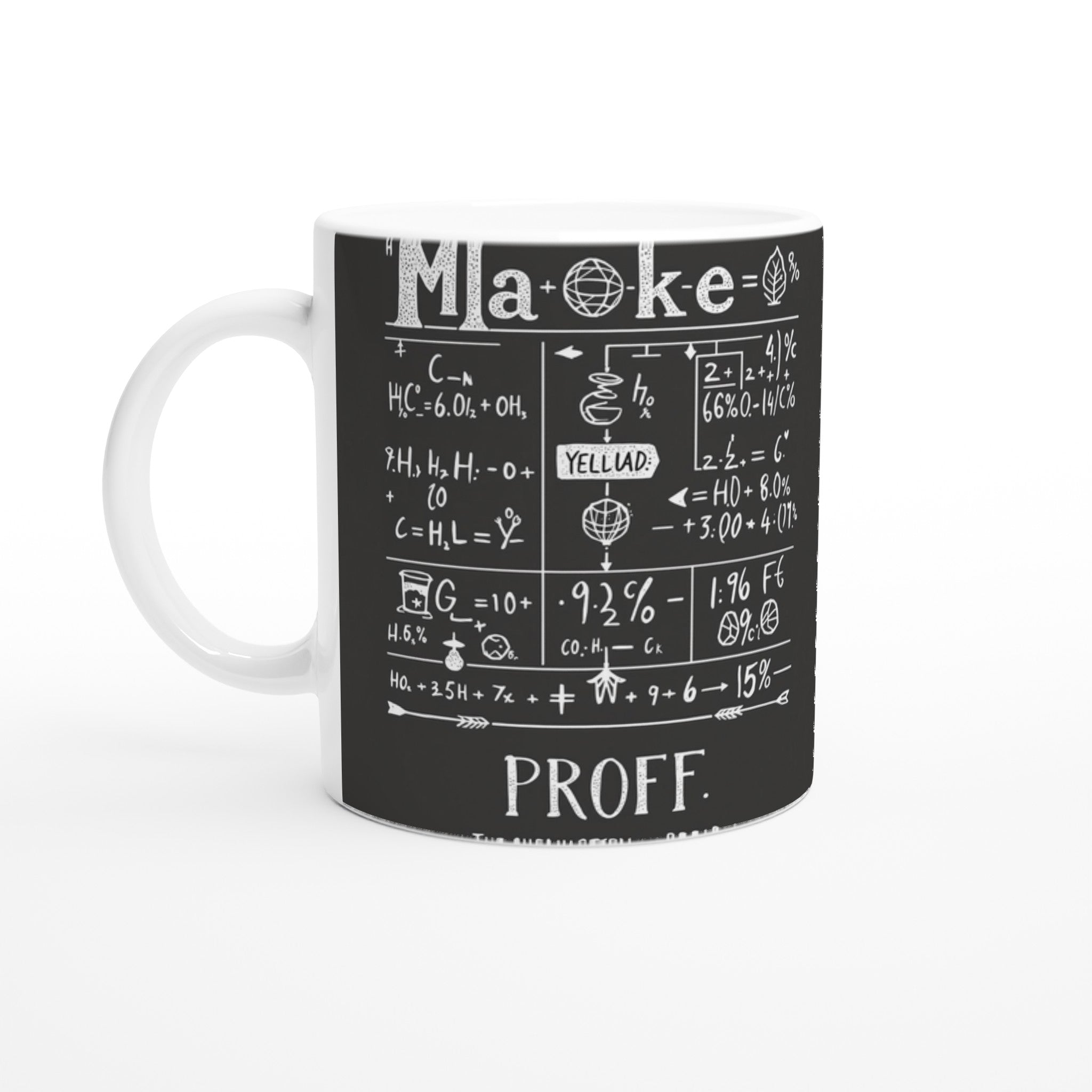 Baker Chemistry Blackboard T-Shirt Unisex Cotton Tee UK — T-Shirt | Wild Thread Co UK