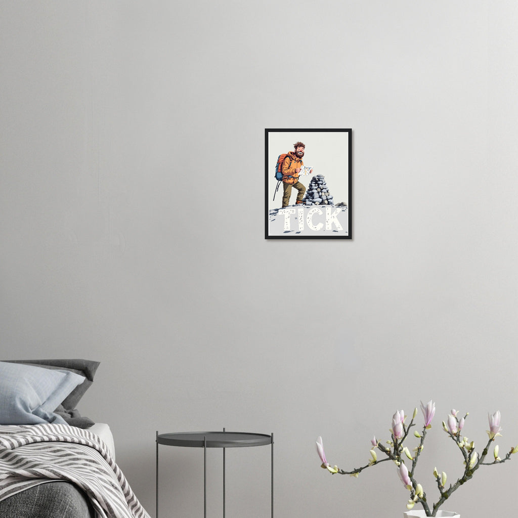First Munro Summit Tick Framed Print Wall Art Ready to Hang UK — Framed Art Print | Wild Thread Co UK