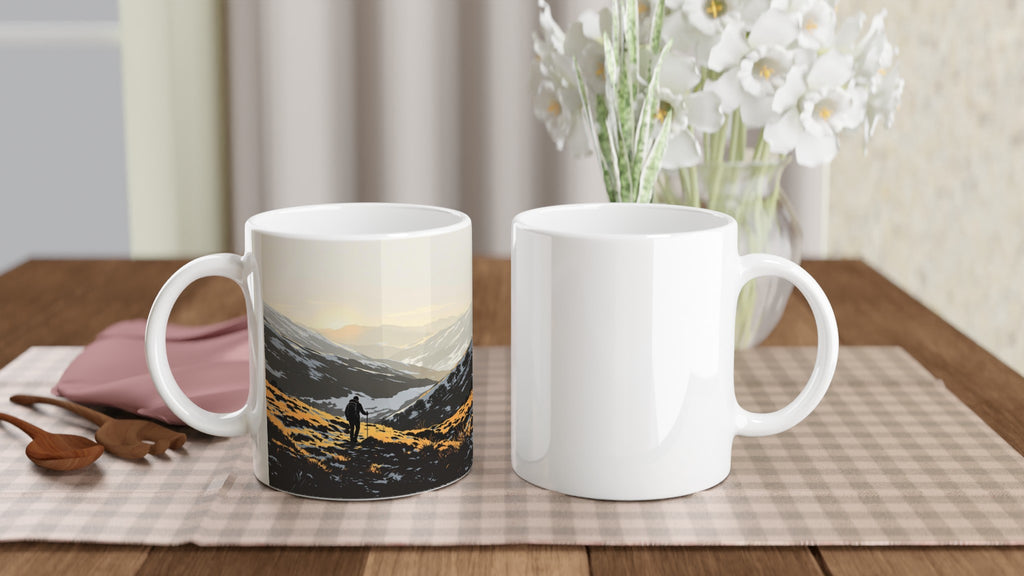 Welsh Hills Walker Mug — detail view | Wild Thread Co