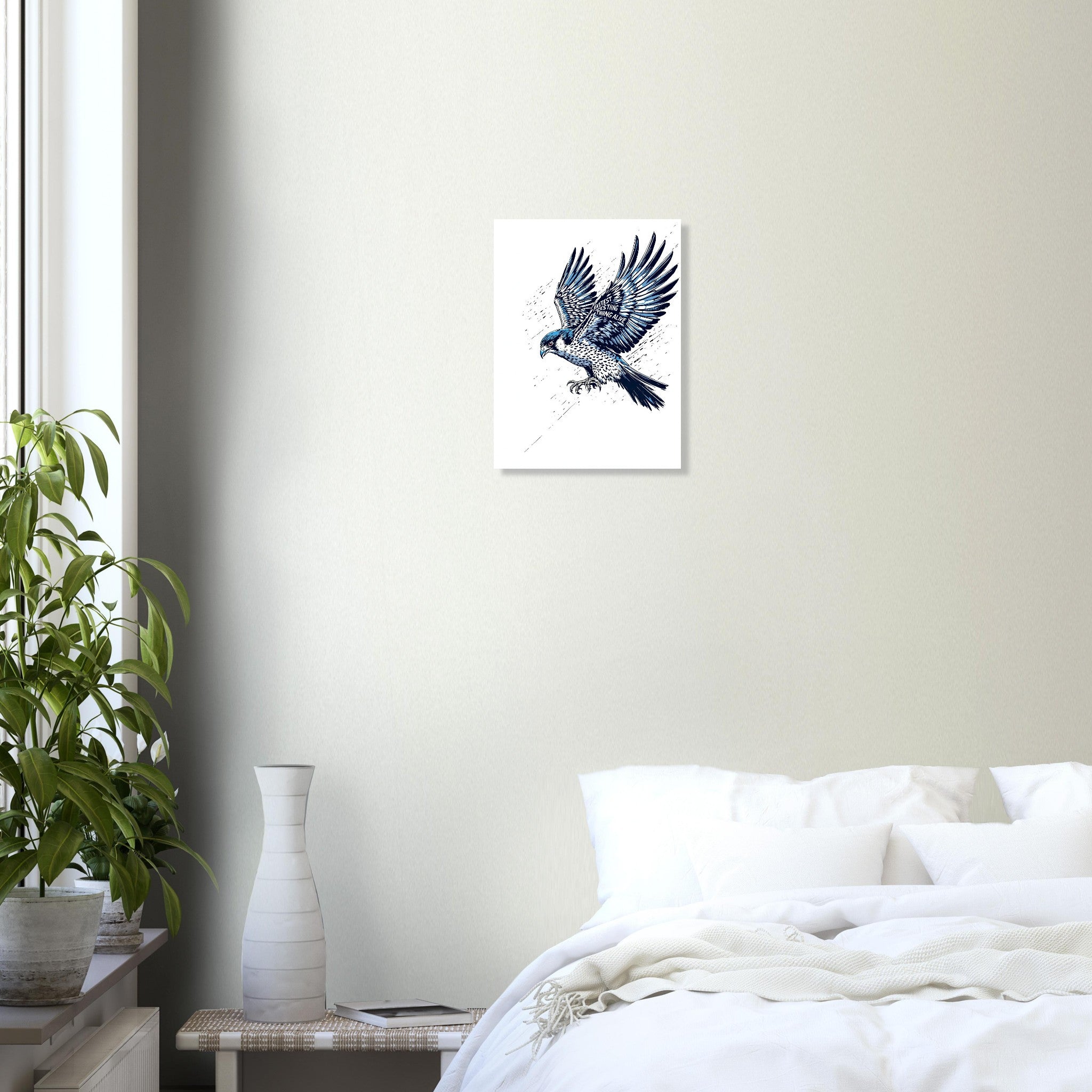 Peregrine Falcon Dive A1 Art Print Art Print — detail view | Wild Thread Co