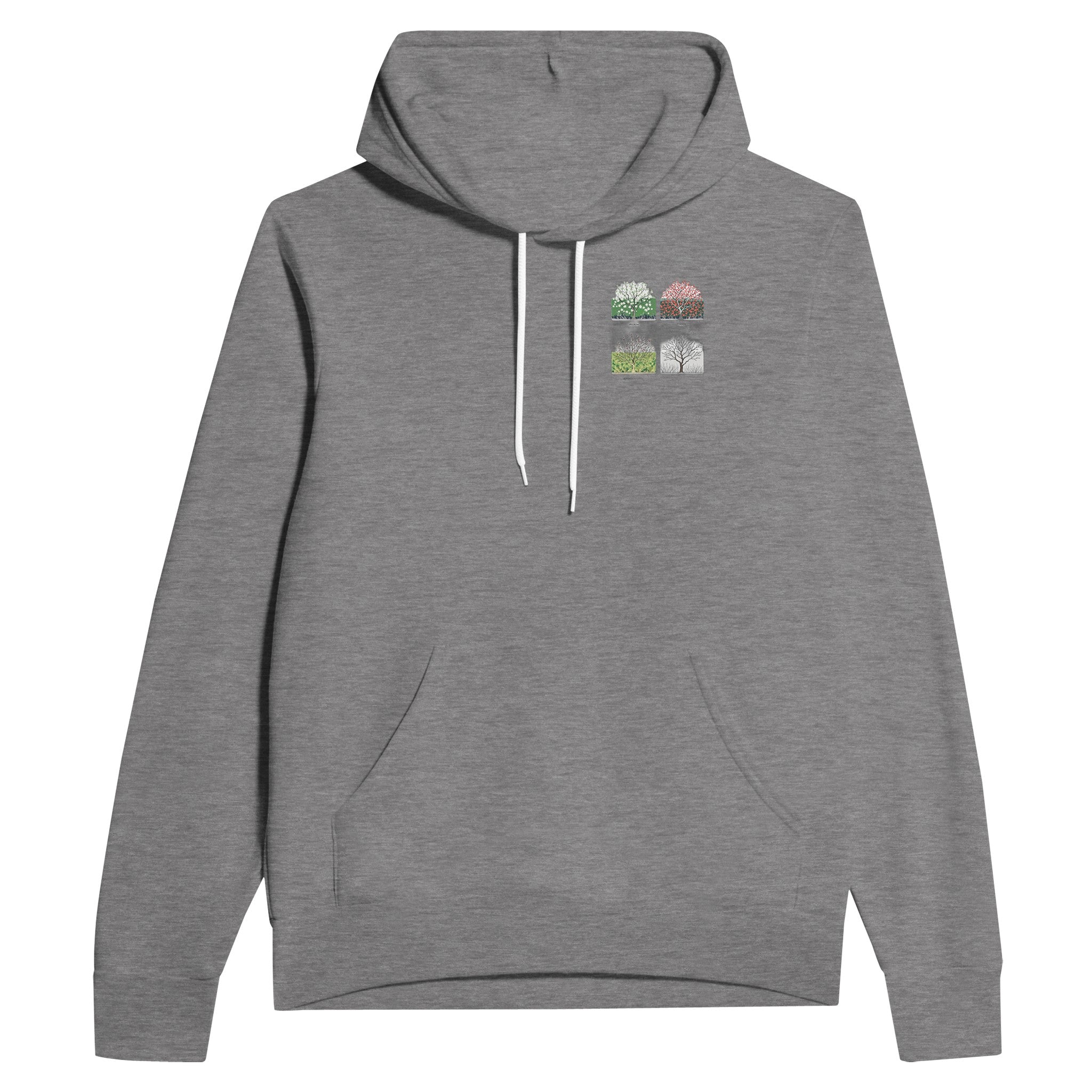 Hedgerow Four Seasons Panels Hoodie — detail view | Wild Thread Co