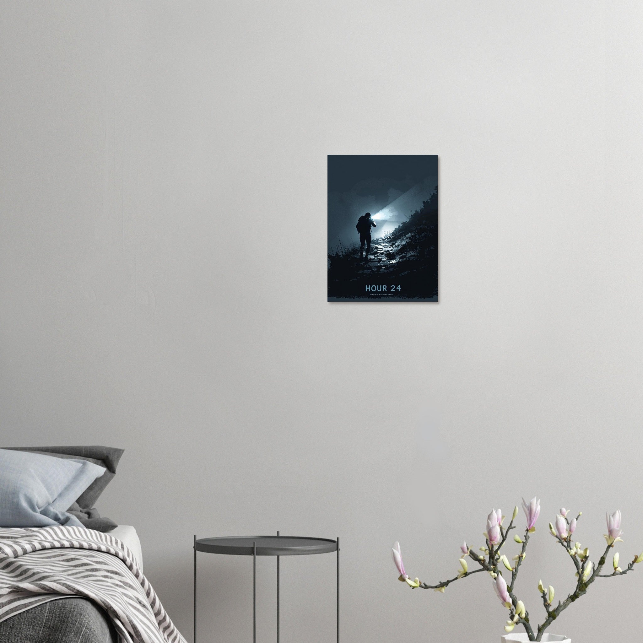 Ultramarathon Runner 3am Headtorch A1 Art Print Art Print — detail view | Wild Thread Co