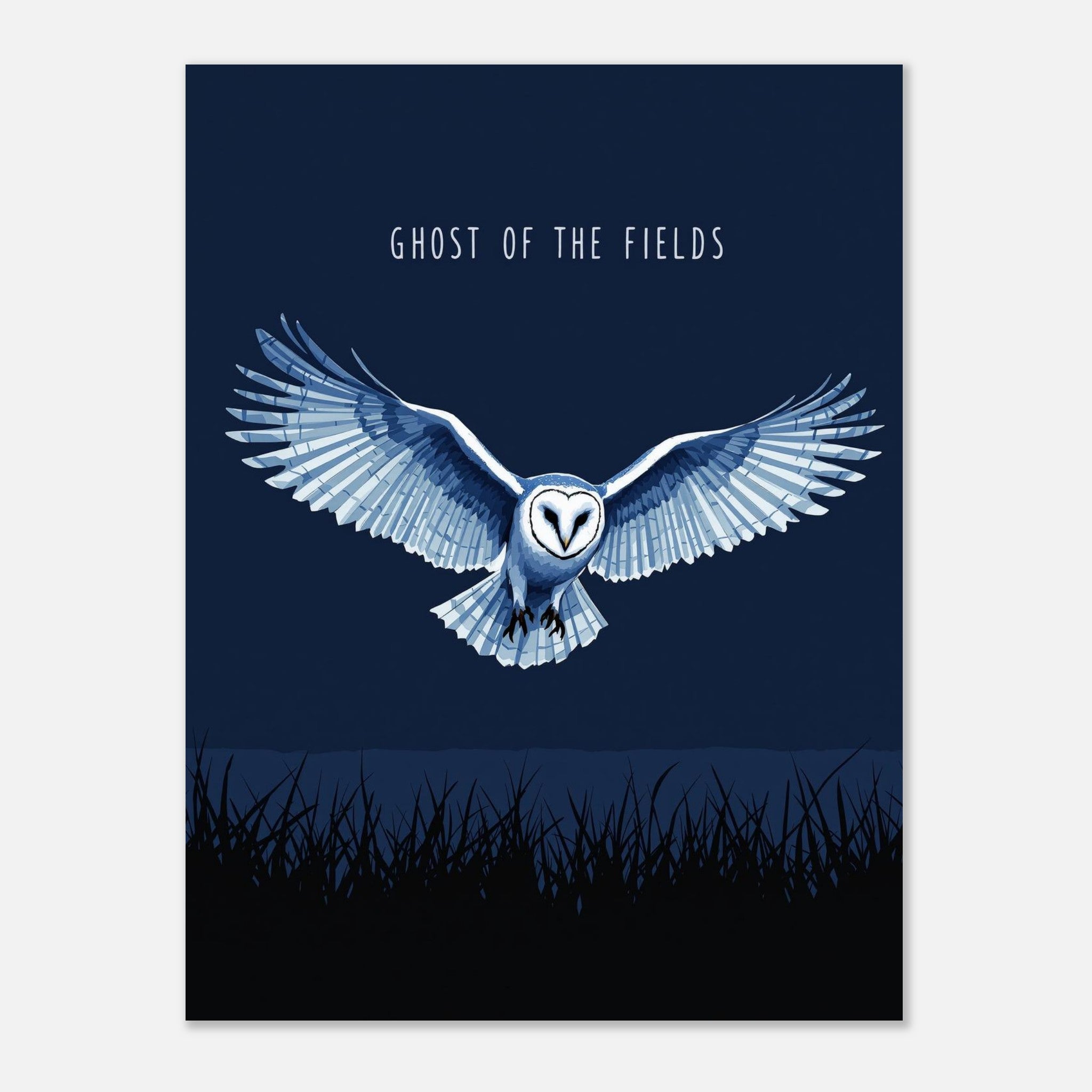 Barn Owl Gift UK Art Print Art Print — detail view | Wild Thread Co