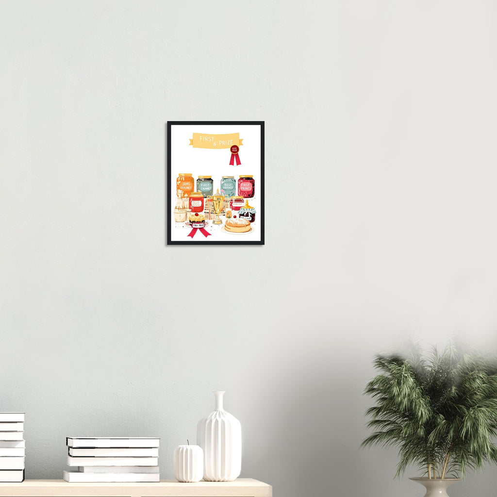 Wi Village Show Jam Prize Framed Print Wall Art Ready to Hang UK Framed Art Print — detail view | Wild Thread Co